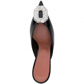 Camelia Stiletto Mules in Black Size 6.5
