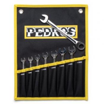 Pedro’s One‑Size Silver Ratchet Combo Wrench – 8‑15 mm Unisex Tool
