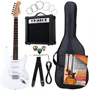 Set complet Rocktile Banger's pour guitare électrique, 7 pièces blanc