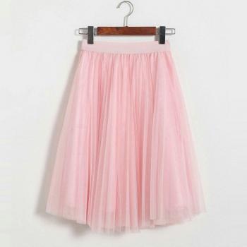Ballet Style High Elastic Waist Tulle Skirt