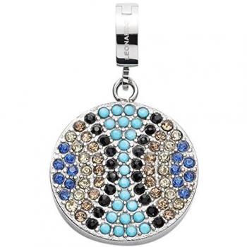 Damen-Schmuck Leonardo – Selina Darlin's Edelstahl-Clip & Anhänger (Blau/Türkis/Schwarz)