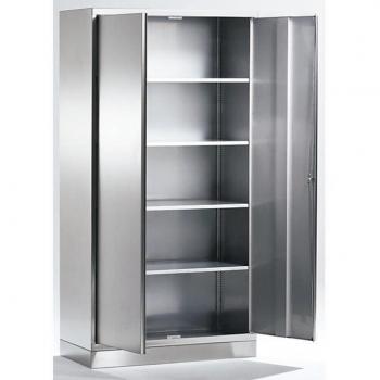 Certeo – Armoire à Outils Inox avec 4 Tablettes (Hauteur x Largeur x Profondeur)