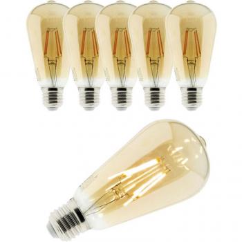 Ampoule LED Edison‑style ambrée 4 W E27 – 400 lm, 2500 K