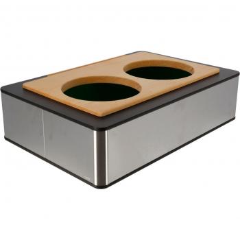 Espositore Bicchiere Vega Fondale Antracite 63x42,5cm