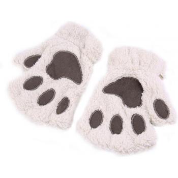 Soft Warm Half Finger Gloves