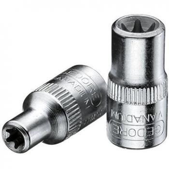 Gedore Clé à douille 1/4 avec insert Tx E4