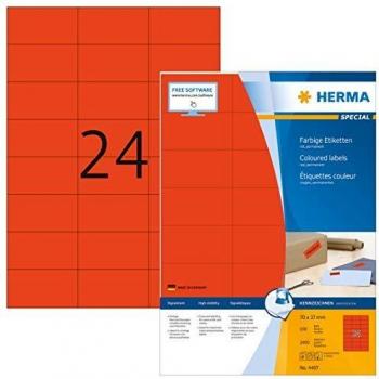HERMA Universal-Etiketten SPECIAL, 70 x 37 mm, rot