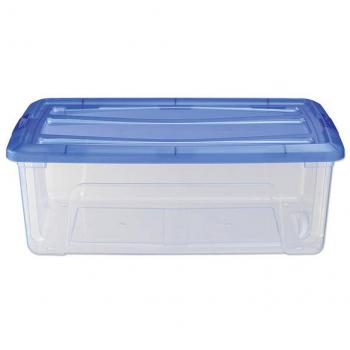 IRIS Ohyama Clear NTB Box 30 l transparent blau 39,5 x 57,5 x 20,5 cm