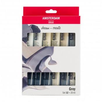 Set of 12 Amsterdam Acrylic Paints