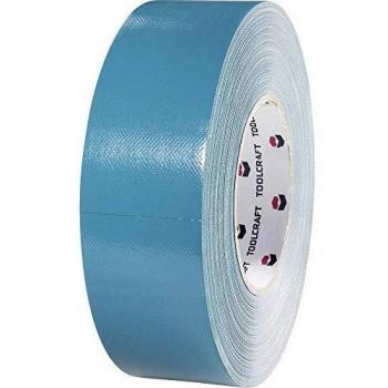 Ruban adhésif toilé TOOLCRAFT 829B48L50C bleu, gris 50 m x 48 mm