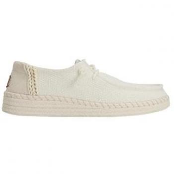 Hey Dude Women's White Slip-On Espadrille Shoes