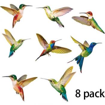 Hummingbird Glue-Free Window Decal 6PCS