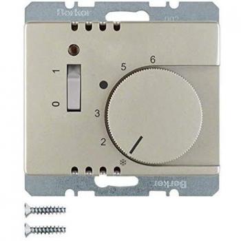 Berker Arsys 20309004 – Temperaturregler mit Edelstahlöffner & Schalter