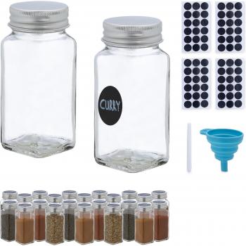 Transparent 120 ml Herb Containers – Relaxdays