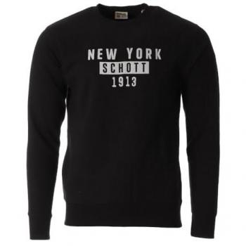 Sweat homme noir Schott 752