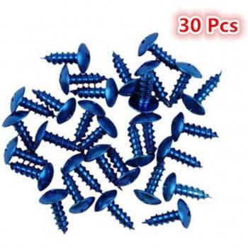 30 PCS Colorful Decal Parts Car Style Frame Fixed Screws Motorbike Accessories Moto Self-Tapping Screw Motorcycle Accessories