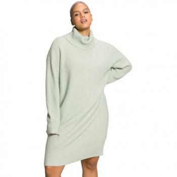 Strickkleid für Damen in großen Größen, türkis, Größe 50/52