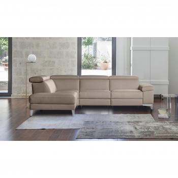 CALIA ITALIA Nove Ecksofa, L-Form, hochwertiges Leder