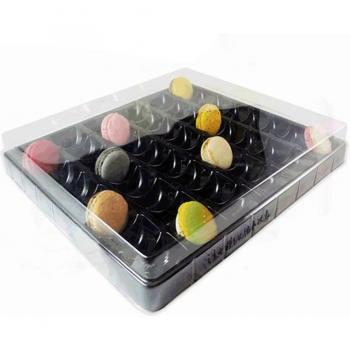 Transhome Macaron Präsentationsständer 48 Löcher 3 Stück Set Cupcake Box Verpackung Macarons Anzeige Hochzeit Dekoration Geburtstag Party