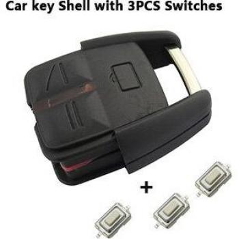 OkeyTech 3-Button Key Case for Opel Vauxhall Insignia Vectra Astra Zafira