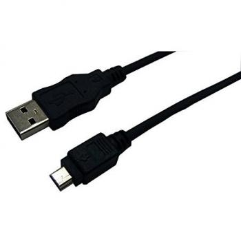 LogiLink Câble USB 2.0 5‑Pin Mini A/B Mâle, 3 m, couleur noire
