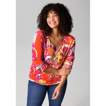Aniston PLUS – Trendiges Longsleeve in Pastellfarben