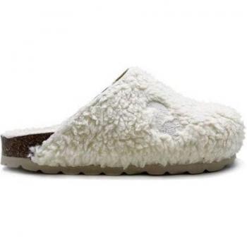 Eco-Teddy-Clog „thies®“ für Kinder – 1856‑Modell, off‑white, vegane Biobaumwolle