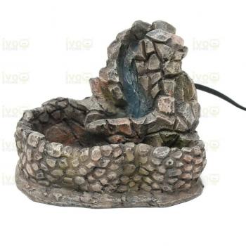 Cascata per Presepe con Pompa Riciclo Acqua 15x12 cm