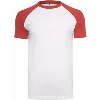 T-shirt Raglan Uomo Maniche Corte XL Nero/Bianco