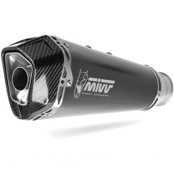 Kawasaki Z125/Ninja 125 Mivv Delta Race Escape en Acero Negro (19‑24)