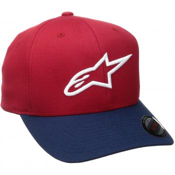 Alpinestars Flexfit Caps Herren Ageless Curve, gekrümmte Krempe, rot, L/XL