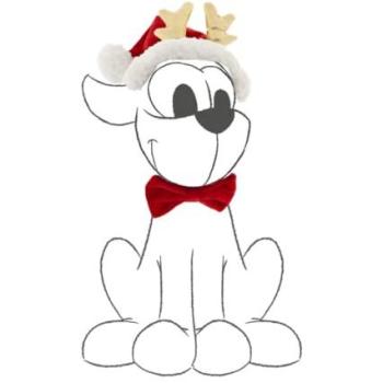 Grembo Natalizio con Fiocco per Cuccioli