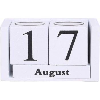 Vintage Wooden Desk Organizer Calendar