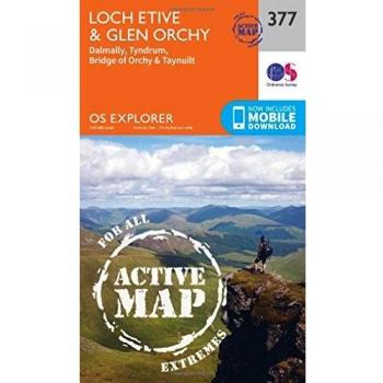 Ordnance Survey Map of Loch Etive & Glen Orchy