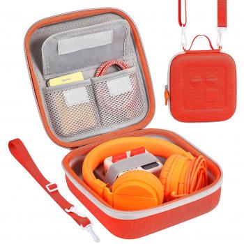 Étui Lichifit Orange – Rigide, Grand Format, Cartes Audio & Portefeuille Yoto Mini