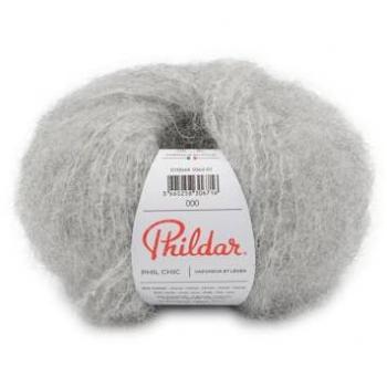 Tissu tricotage Phildar – Pelote de fil Chic gris chiné