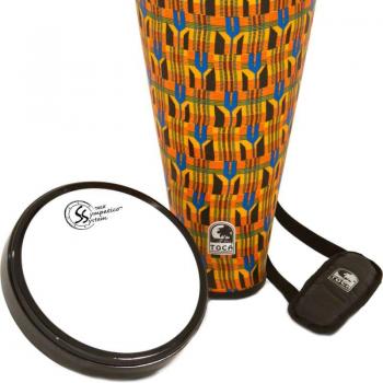 Toca 12 Kente Cloth Ashiko Drum