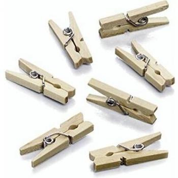 Holzklammern für Wäsche 25x7mm 10 Stück