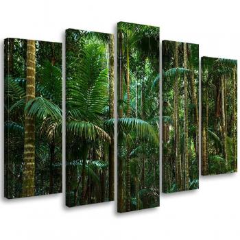 Bosque Violeta: Set de Pinturas en Lienzo 5 piezas