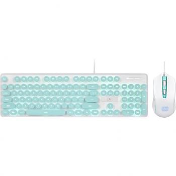 N518 Punk Wired Mechanical Feel Gaming Keyboard and Mouse