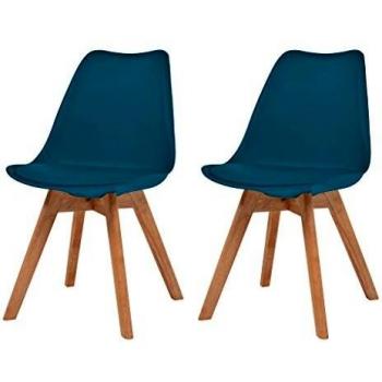 VidaXL Sedie da Pranzo Turchesi 2 pz