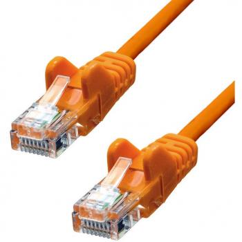 ProXtend câble de liaison RJ‑45 mâle vers RJ‑45 mâle, 30 cm, CAT 5e, orange moulé sans crochet