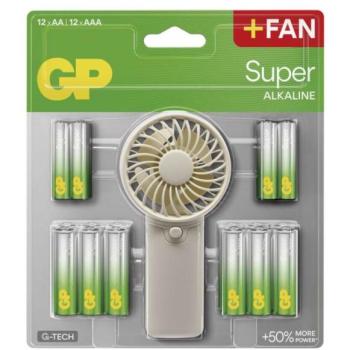 Aktion: 24 GP SUPER Mignon AA und AAA Batterien + Handventilator