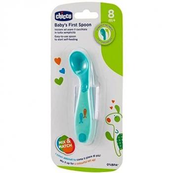 Angled Spoon 8m + Light Blue Chicco®