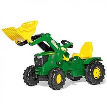 Rolly toys® Tretfahrzeug »John Deere 6210R«, Kindertraktor mit Lader