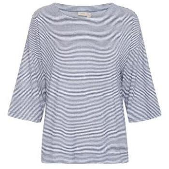 FRANSA „Shirttop FRCISCO TEE 1“ – Damen‑Sweatshirt S, blau Vintage Indigo Mix