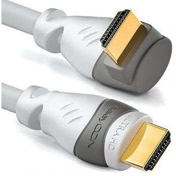 DeleyCON 10m HDMI Kabel 90° gewinkelt