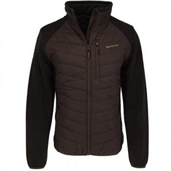 Deerhunter Moor Padded Jacket XL with Knit Panels Brown Leaf
