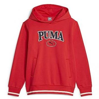 Felpa Puma Rossa Con Cappuccio 7-8 Anni