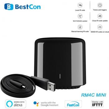 Controlador Remoto Inalámbrico Broadlink Bestcon RM4C Mini